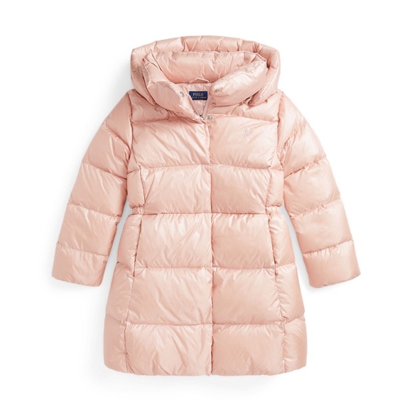 Polo Ralph Lauren Other - New - Polo Ralph Lauren Big Girls Metallic Down Hooded Puffer Long Coat